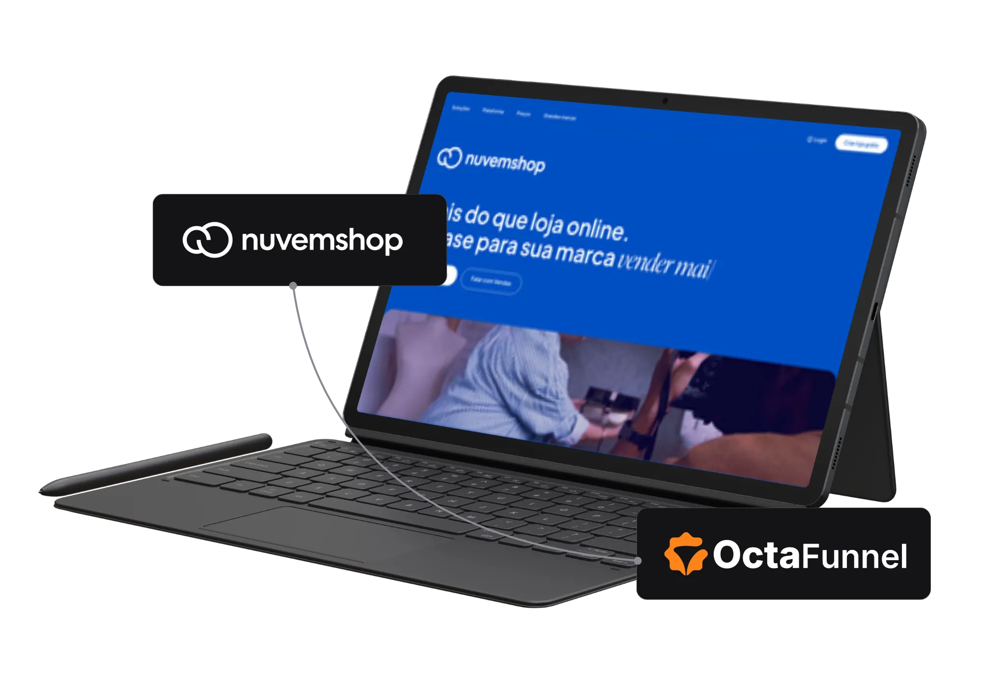 Painel da Octa Funnel integrado com Nuvemshop