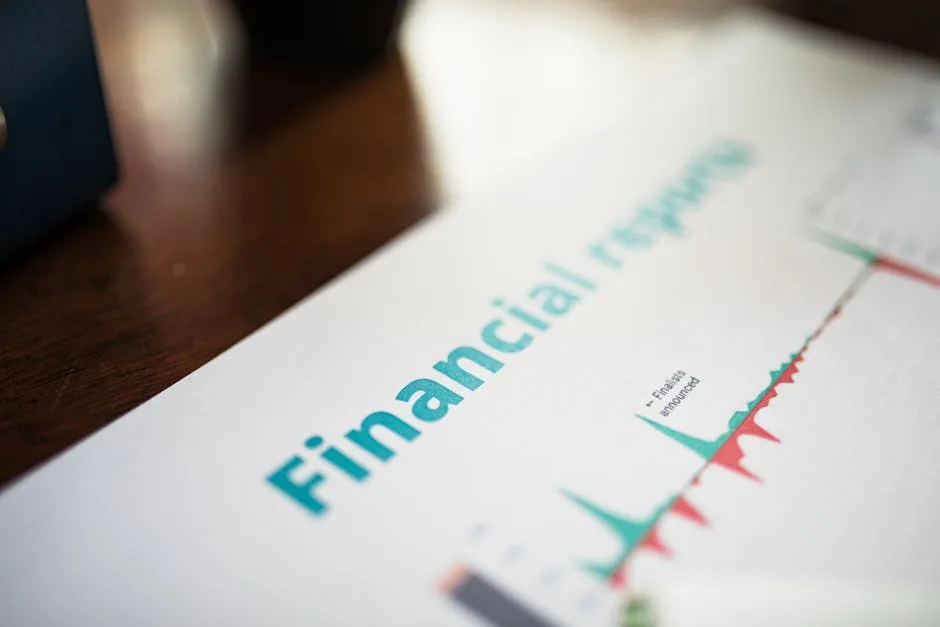Relatório financeiro com gráficos e análise de dados