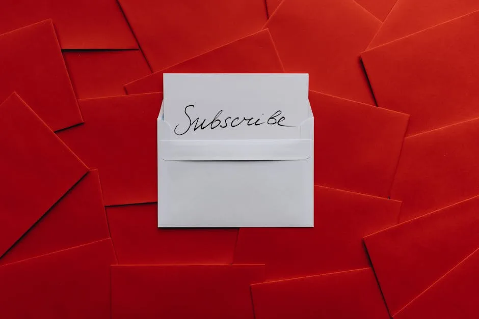 Envelopes de email marketing para lista de assinantes